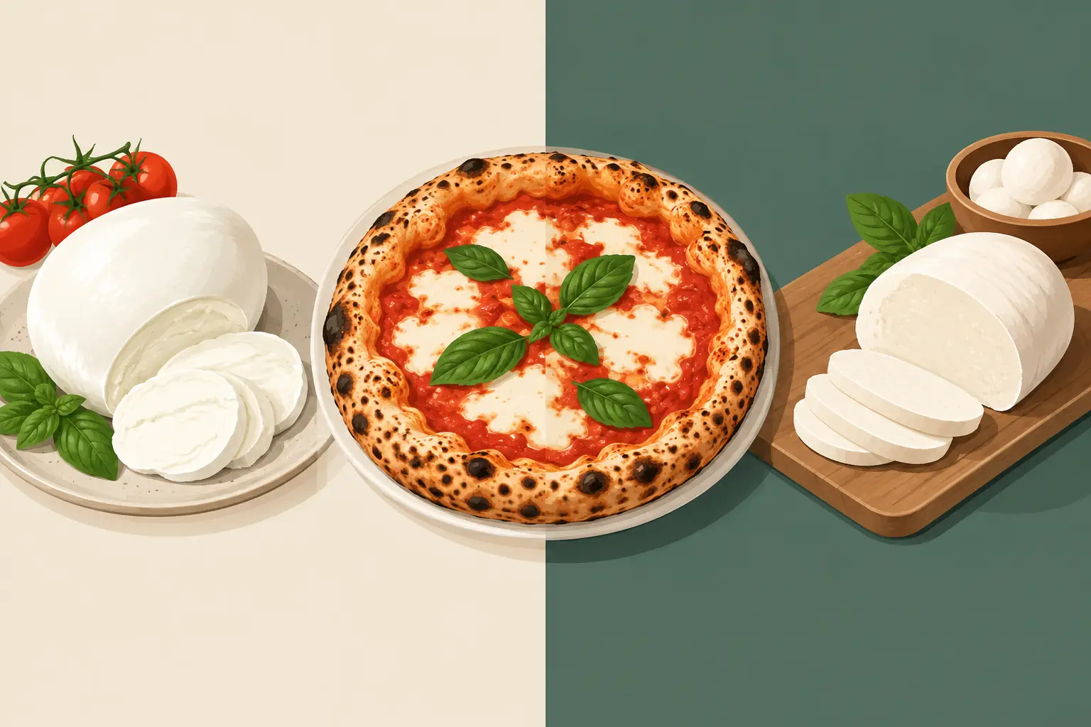 DOP Versus Standard Mozzarella for Neapolitan Pizza