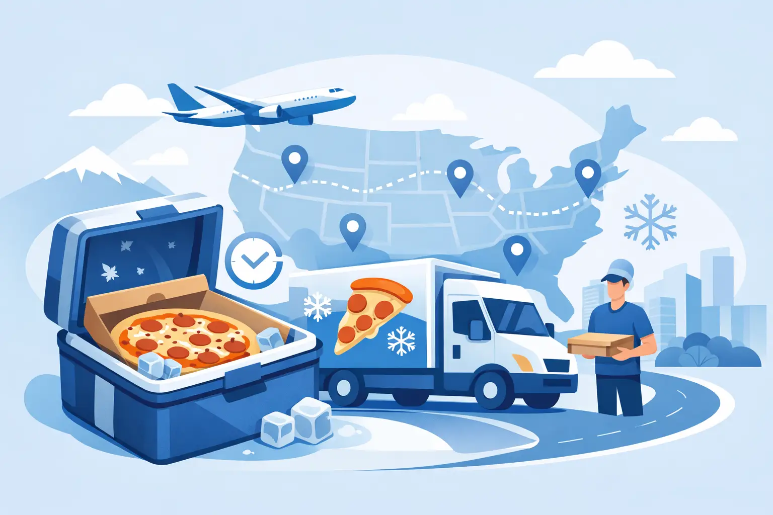 Nationwide Frozen Pizza Delivery, Done Right