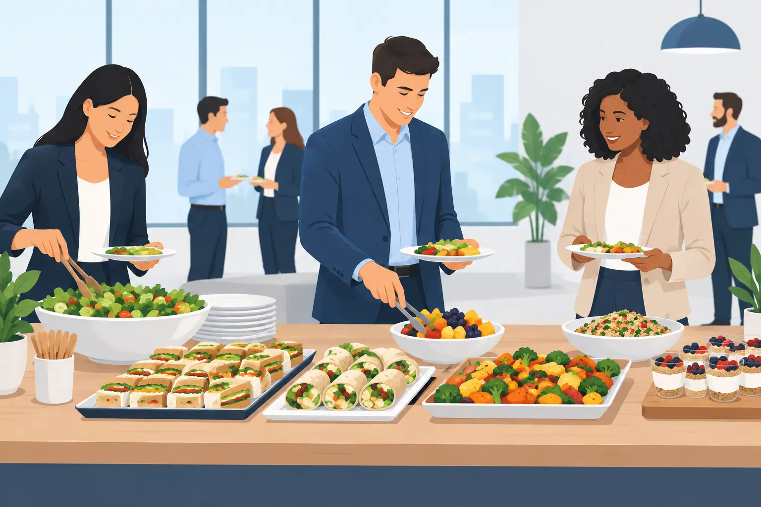12 Corporate Lunch Catering Ideas That Work