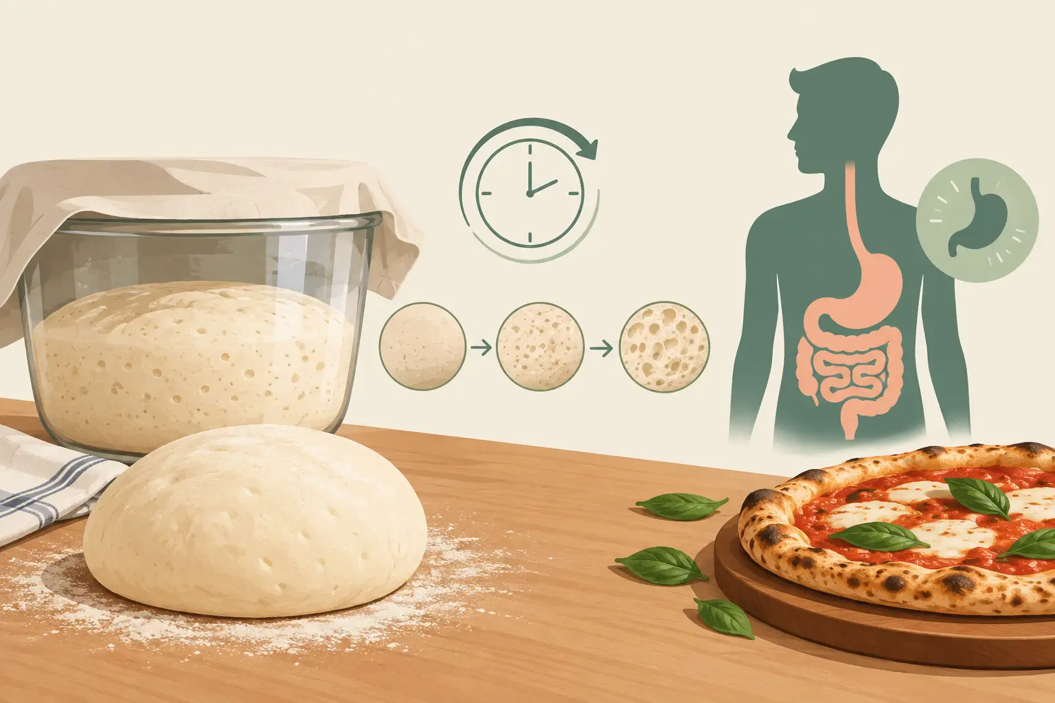 Pizza Dough Digestibility and Long Fermentation